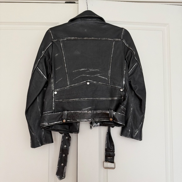 DRIFTER 100% Lamb Leather Jacket – Black with Silver Hardware – Women’s Size XS - Picture 2 of 4